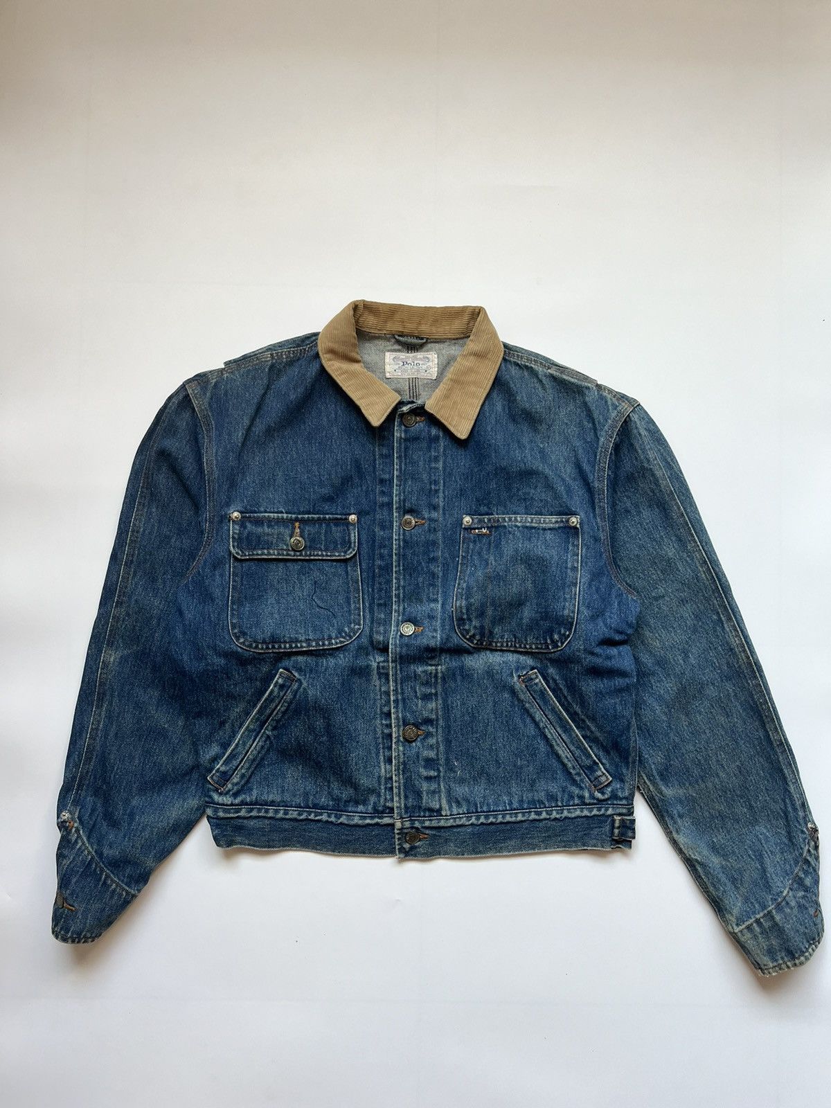 RRL Ralph Lauren × Ralph Lauren Indigo Denim Shawl Collar Jacket 