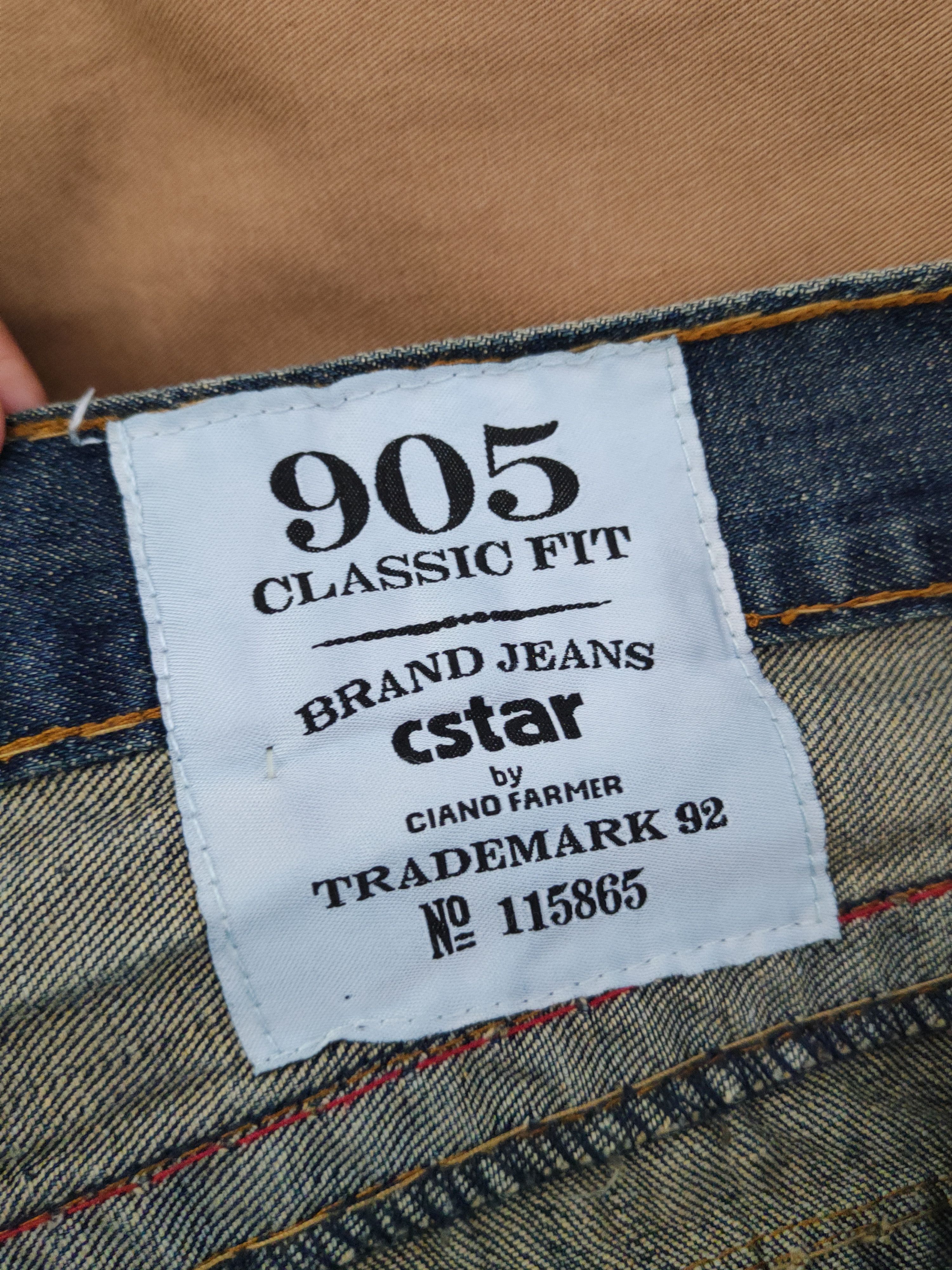 Japanese Brand DL Cstar Blue faded vintage Distressed Ripped Jeans #380 Size US 40 / EU 56 - 20 Thumbnail