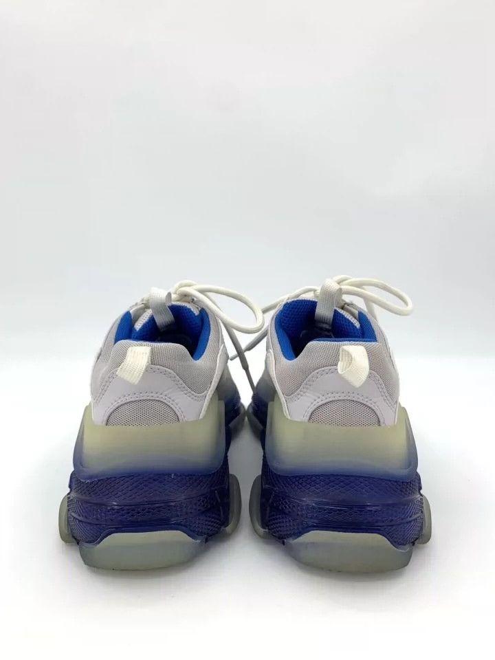 Balenciaga Balenciaga Blue and White Air Cushion Color-Block Mesh Low- Size US 5 / EU 37 - 4 Thumbnail