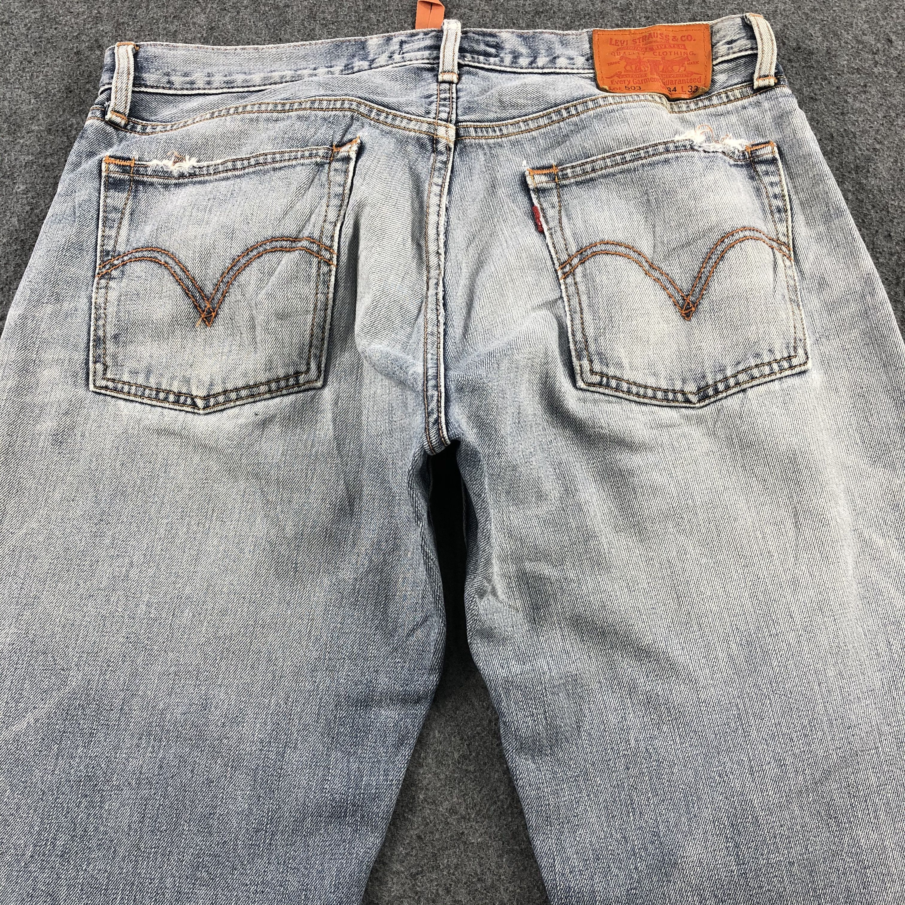 Levi's × Vintage Vintage Light Wash Levis 503 Jeans-JM1908 Size US 37 - 5 Thumbnail