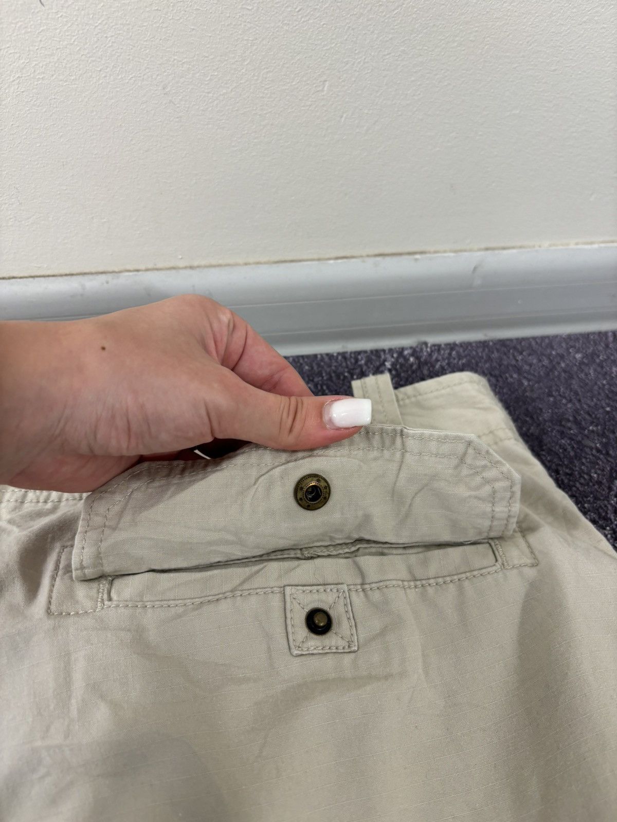 Eddie Bauer Eddie Bauer 2000s Wide-Leg Utility Hype Baggy Cargo Shorts Size US 38 / EU 54 - 16 Thumbnail