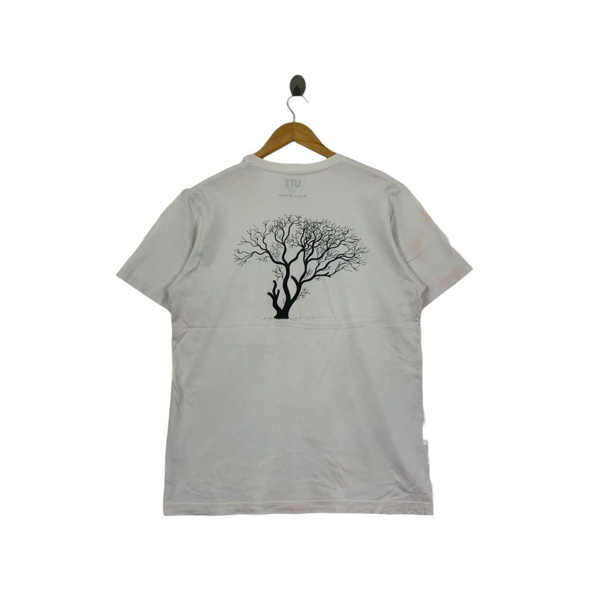 Uniqlo UNIQLO x BRUNO MUNARI Drawing A Tree Artwork Tee Shirt Size L / US 10 / IT 46 - 6 Thumbnail