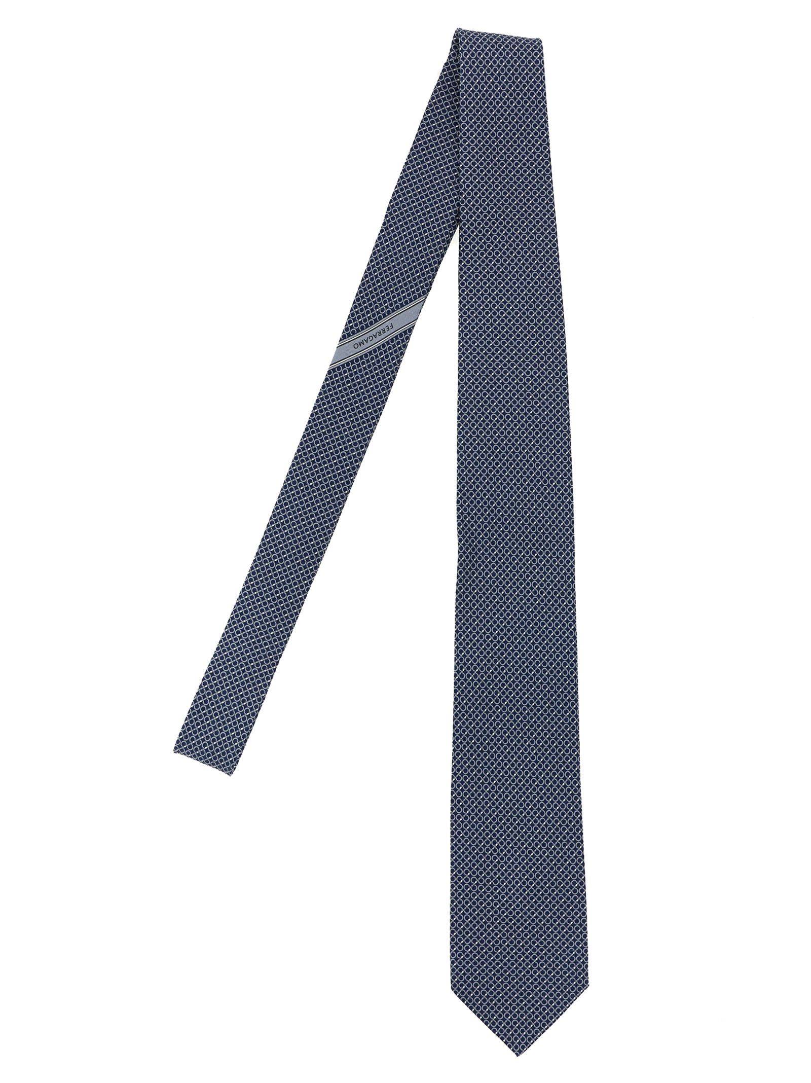 Salvatore Ferragamo 'Gancini' print tie Size ONE SIZE - 1 Thumbnail