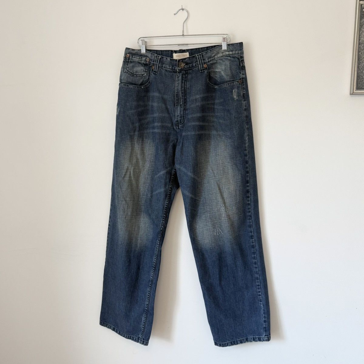 Vintage Vtg 2000s Muka Faded Distressed Baggy Jeans Skater Y2K Size US 38 / EU 54 - 5 Thumbnail
