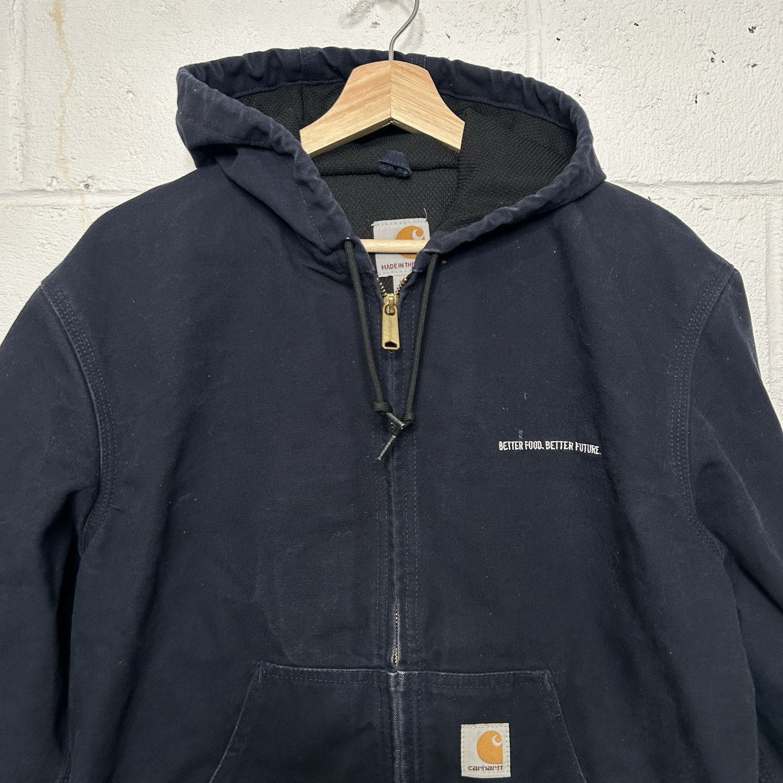 Carhartt Carhartt Thermal-Lined Hooded Active Jacket “Dark Navy” J131 Size US S / EU 44-46 / 1 - 3 Thumbnail