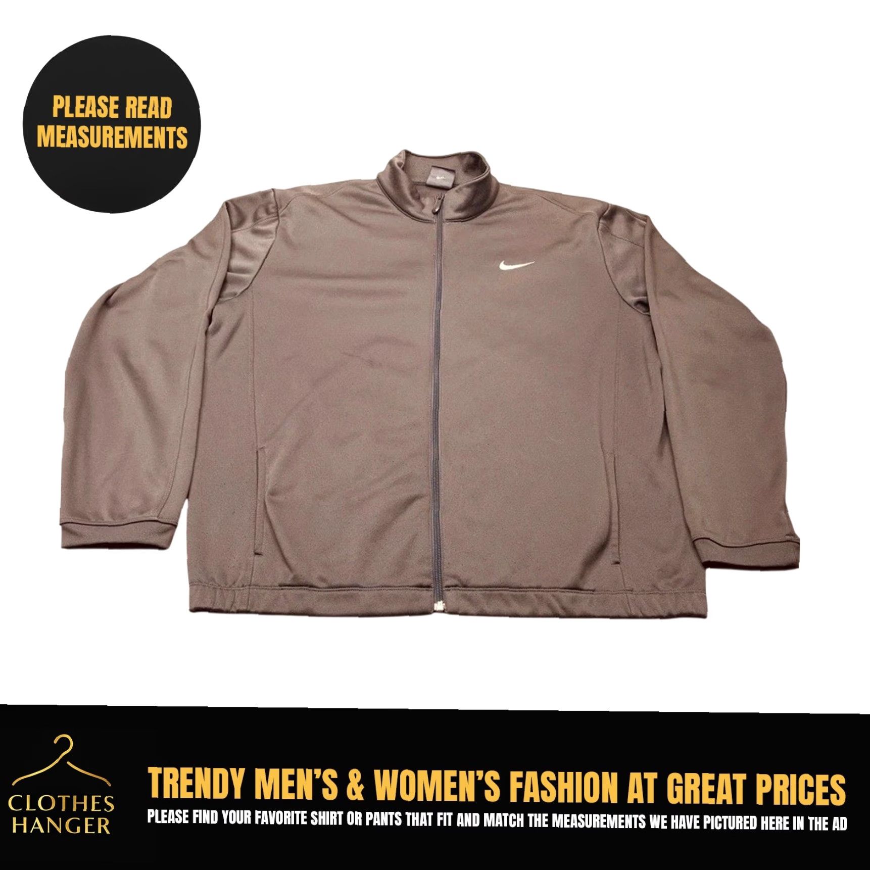 Nike Nike Golf Jacket Mens L Gray Full Zip Therma Fit Tour Performance Size US L / EU 52-54 / 3 - 2 Thumbnail