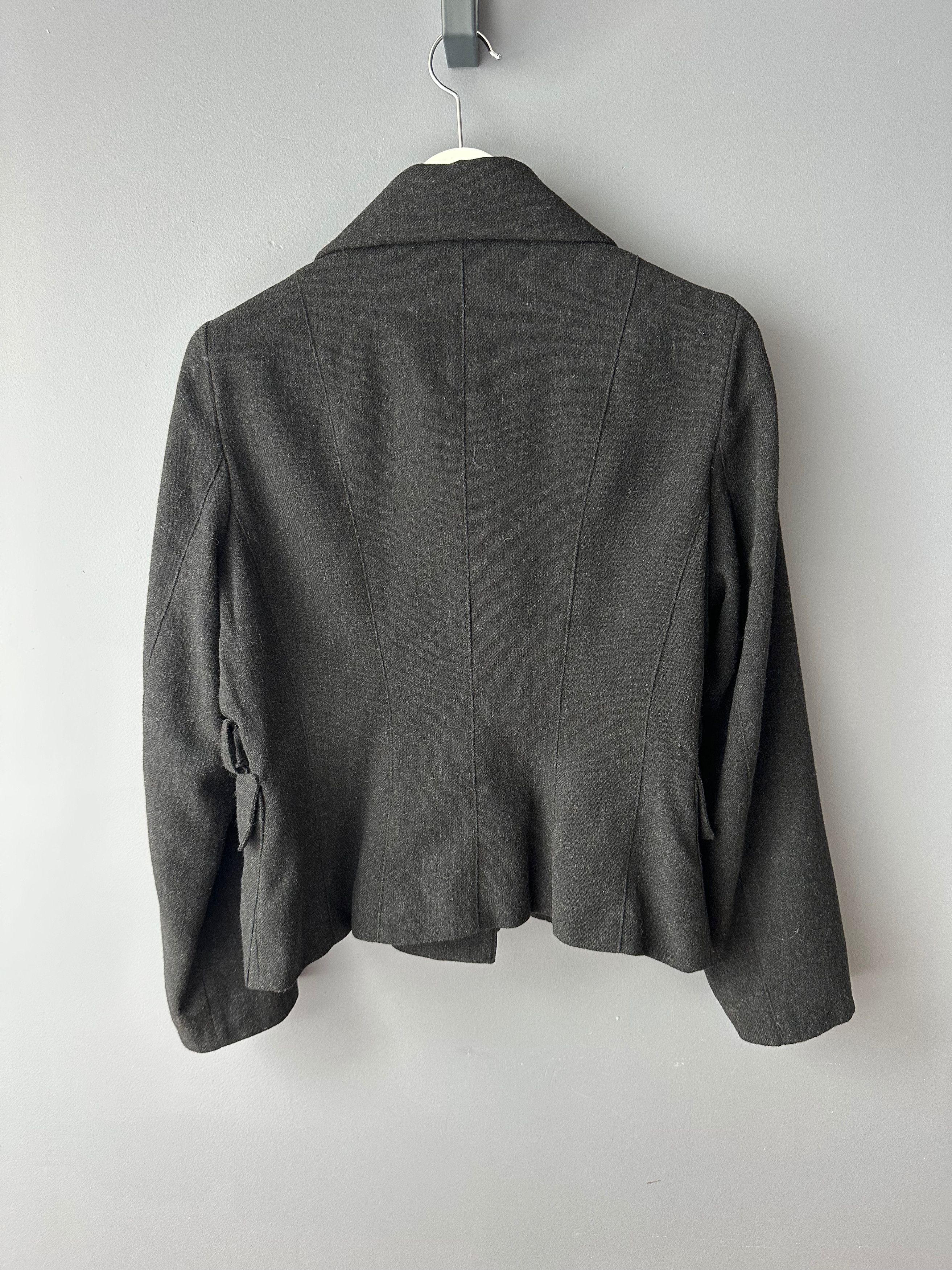 Ivan Grundahl Ivan Grundahl IT38 Wool Jacket Blazer Avant Garde Size XS / US 0-2 / IT 36-38 - 7 Thumbnail