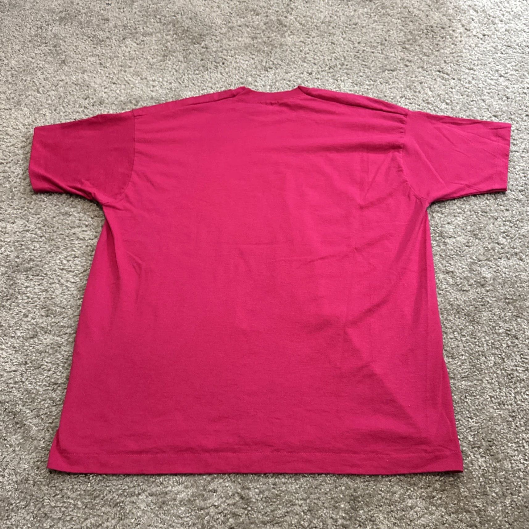 Vintage VINTAGE Screen Stars T-Shirt Pink 2XL Men 80s 90s Blank Essential Shirt Size US XXL / EU 58 / 5 - 5 Thumbnail