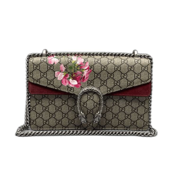 Gucci Gucci Floral Shoulder Bag with Snake Buckle Size ONE SIZE - 1 Thumbnail