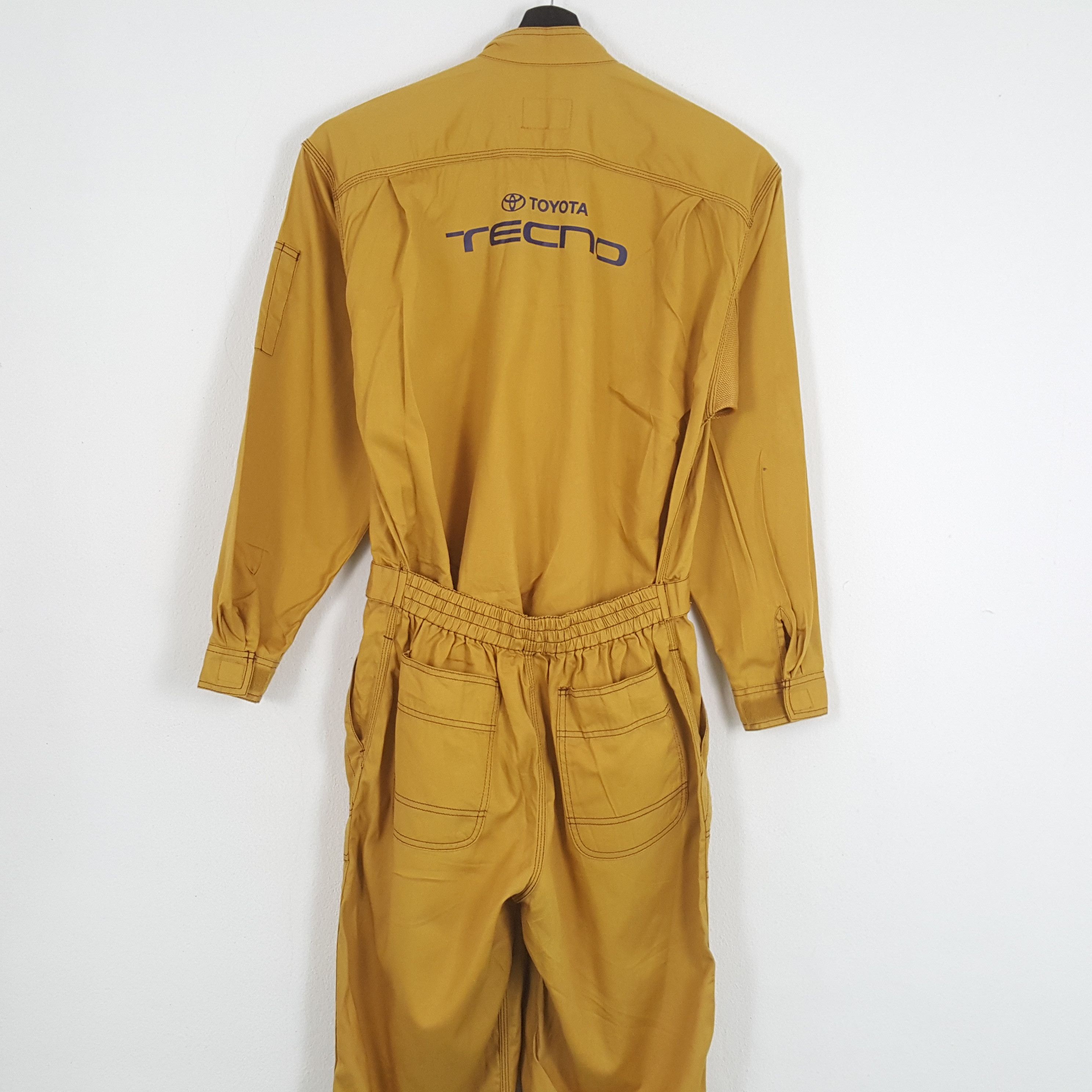 Vintage TOYOTA TECNO Japanese Motorsports Workwear Coverall Jacket Size US M / EU 48-50 / 2 - 2 Thumbnail
