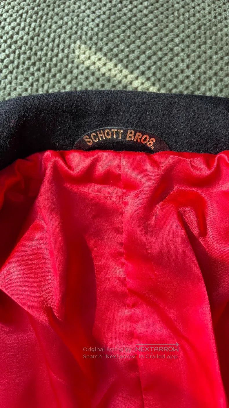 Schott Schott Classic navy woolen short double-breasted coat Size US M / EU 48-50 / 2 - 3 Thumbnail