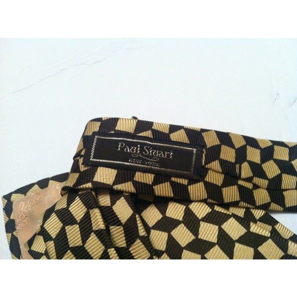 Paul Stuart PAUL STUART MEN'S NEW 100%SILK TIE WIDTH: 3 3/4" Size ONE SIZE - 6 Thumbnail