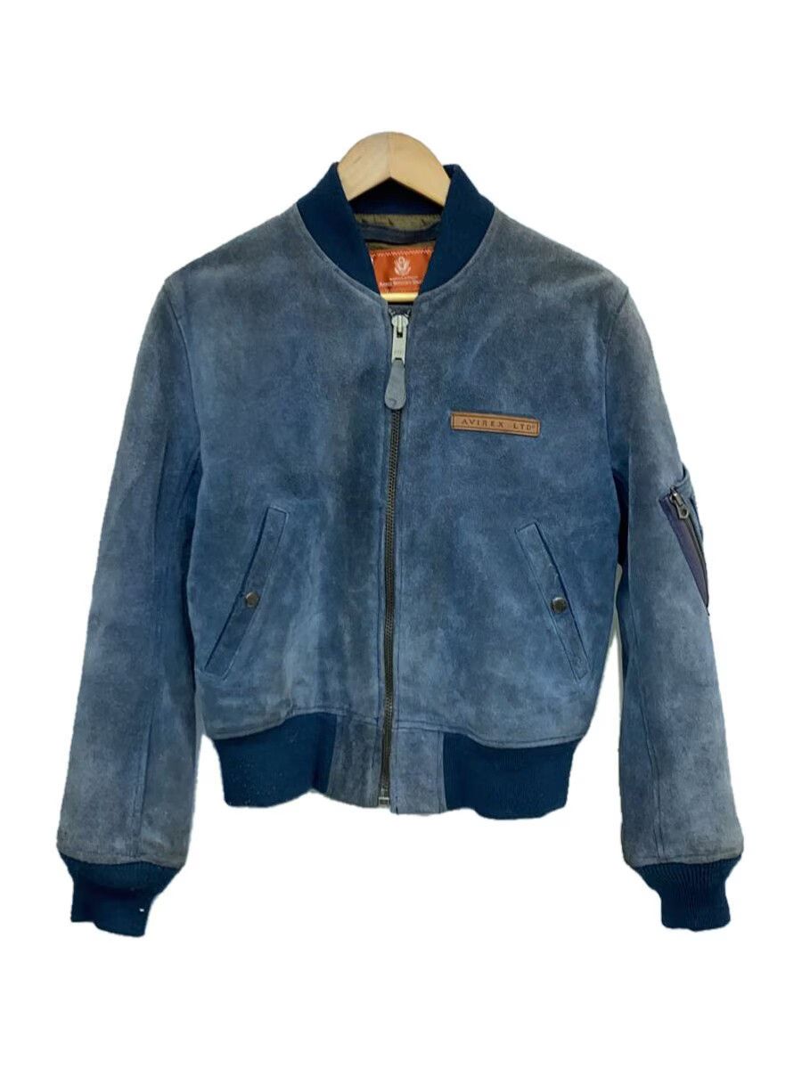 Avirex Avirex Suede Flight Jacket Navy Size US S / EU 44-46 / 1 - 1 Thumbnail