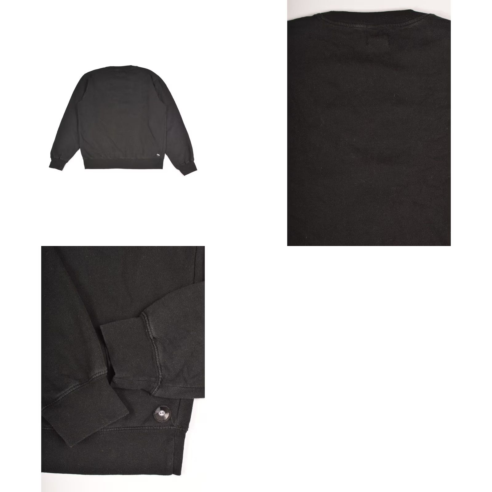 Vintage Rosser Riddle New York Vintage Cotton Blend Pullover Sweatshirt M Black USA Buttons Size US M / EU 48-50 / 2 - 8 Thumbnail