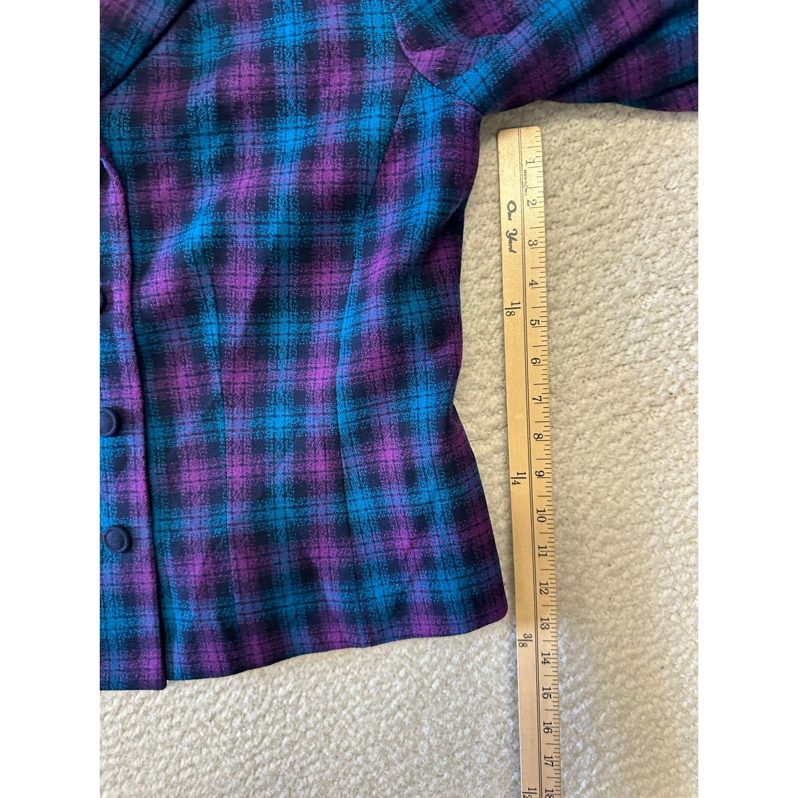 Pendleton Vintage Pendleton Womens Plaid Wool Blazer Jacket Size 14 Size XL / US 12-14 / IT 48-50 - 8 Thumbnail
