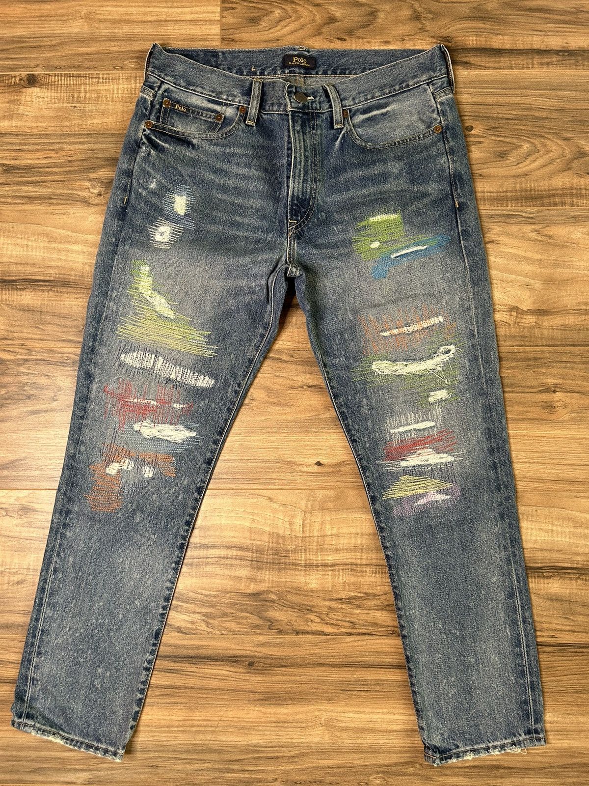 Polo Ralph Lauren Polo Ralph Lauren Distressed Jeans Size US 30 / EU 46 - 1 Thumbnail