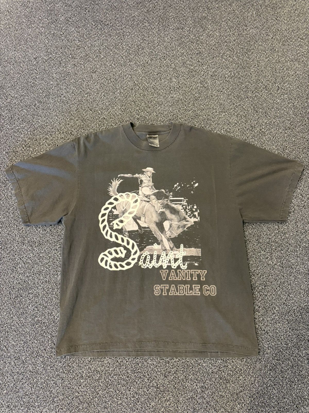 Saint Vanity Saint Vanity Stable Tee Washed Grey Size US XL / EU 56 / 4 - 1 Thumbnail