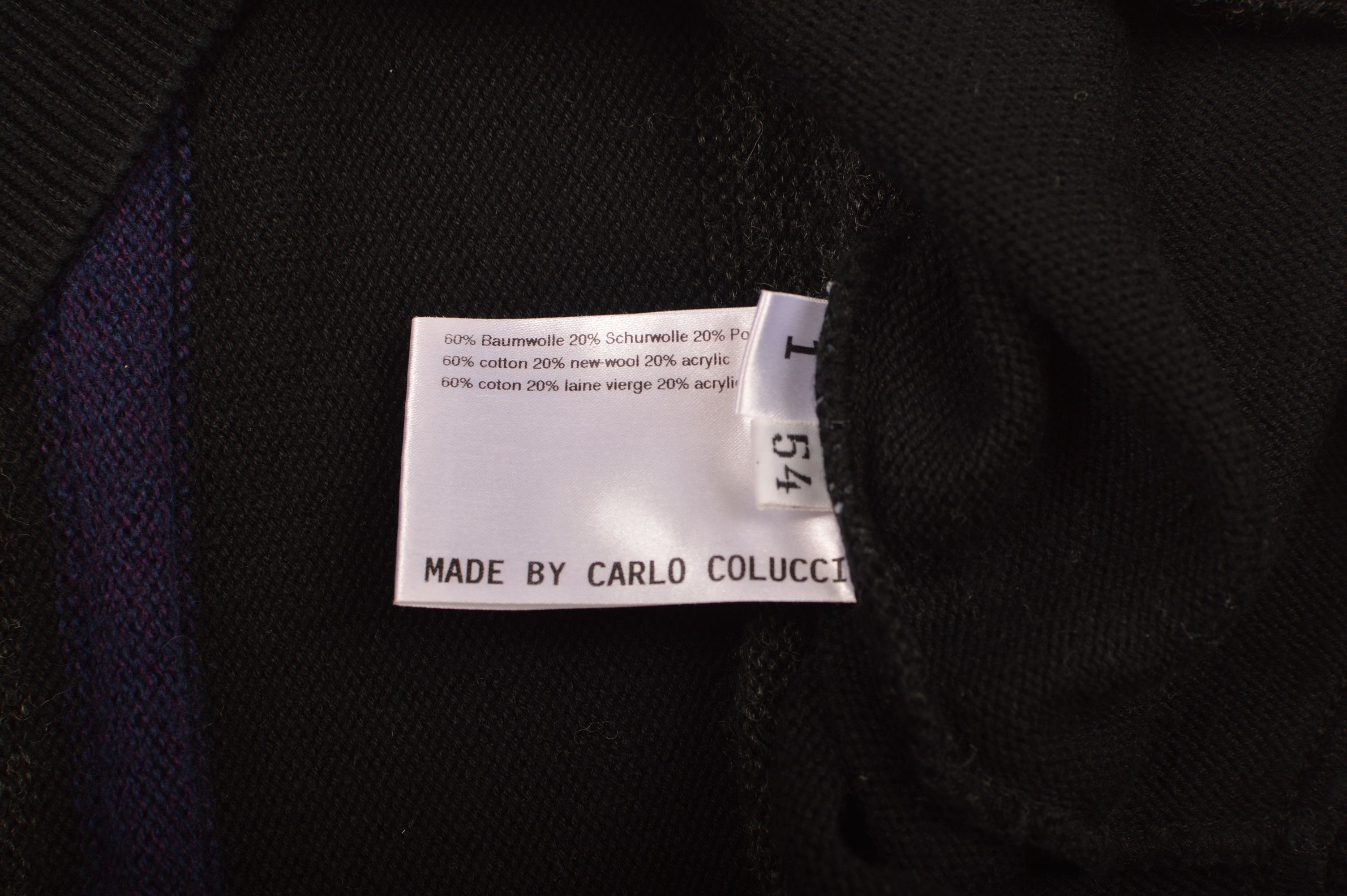 Carlo Colucci × Vintage Carlo Colucci Vintage Striped Pullover Sweater Size US L / EU 52-54 / 3 - 4 Thumbnail