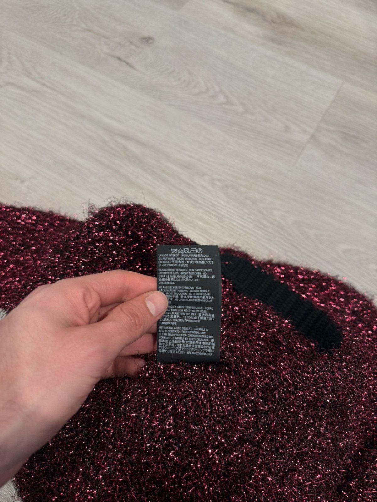 Saint Laurent Paris f/w 2019 sparkle knit sweater!! Size US S / EU 44-46 / 1 - 9 Thumbnail