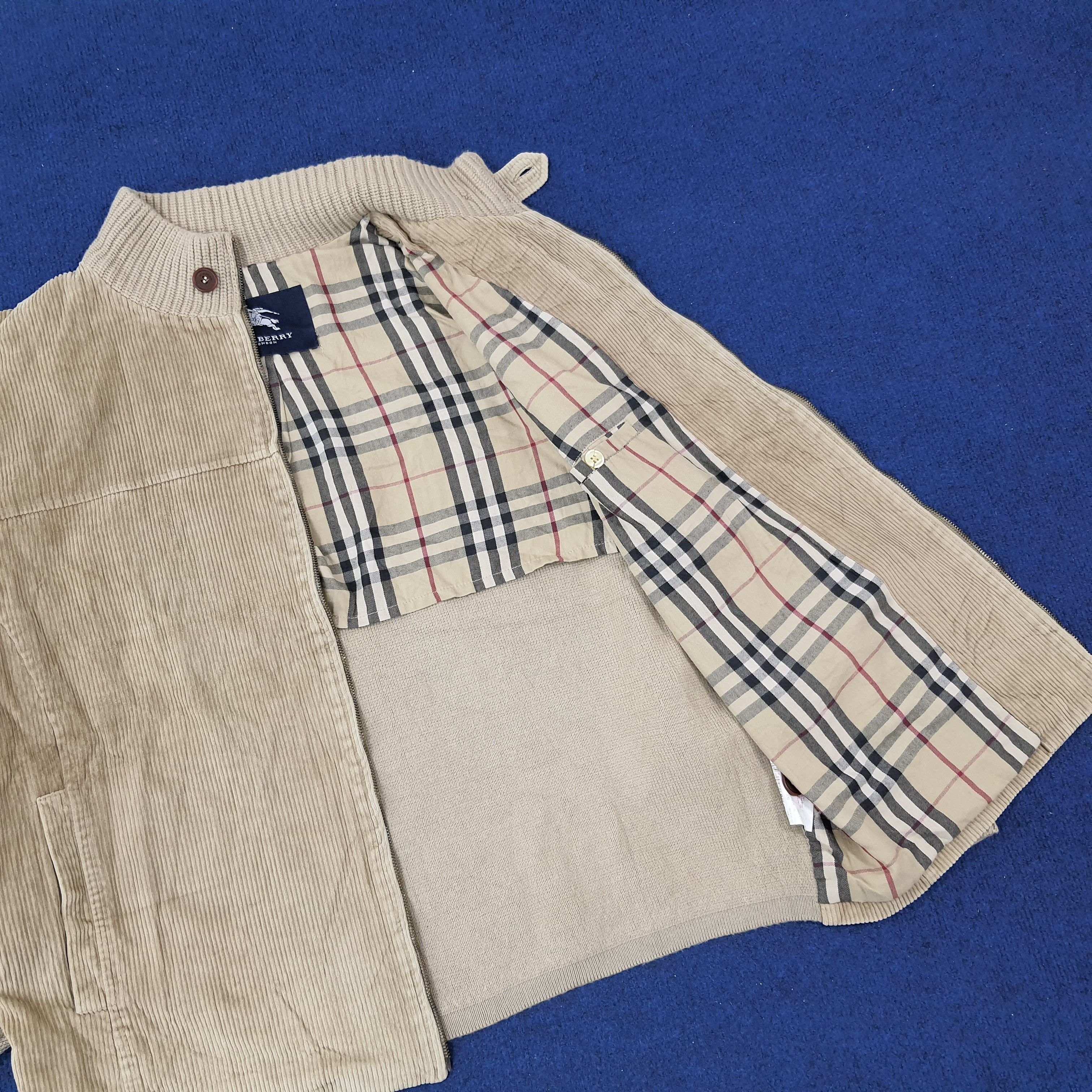 Burberry × Vintage Vintage Burberry London Nova Check Knitted Jacket Size US XL / EU 56 / 4 - 6 Thumbnail