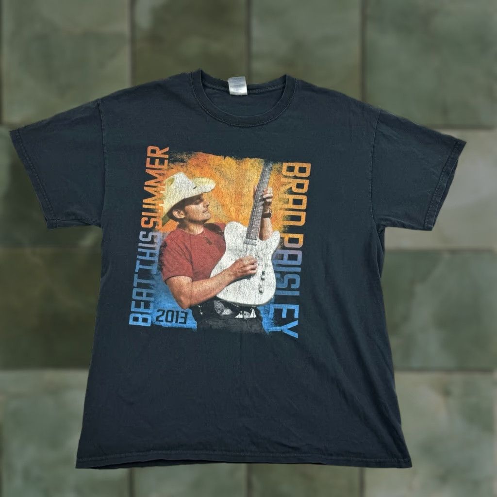 Gildan Brad Paisley Beat This Summer Shirt Adult Large Black 2013 Country Music Men"} Size US L / EU 52-54 / 3 - 1 Thumbnail