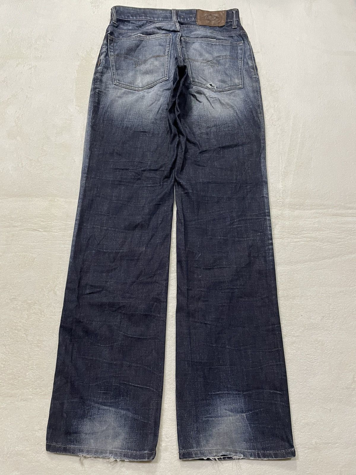 Lee Vintage Lee Cooper Straight Cut Distress Faded Dark Blue Size US 30 / EU 46 - 13 Thumbnail