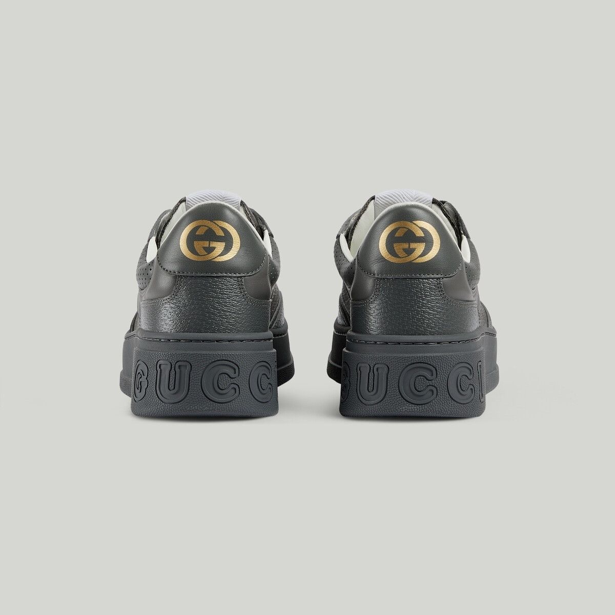 Gucci o1s1wg111025 Lace Up Sneakers in Grey Size US 12.5 / EU 45-46 - 3 Thumbnail