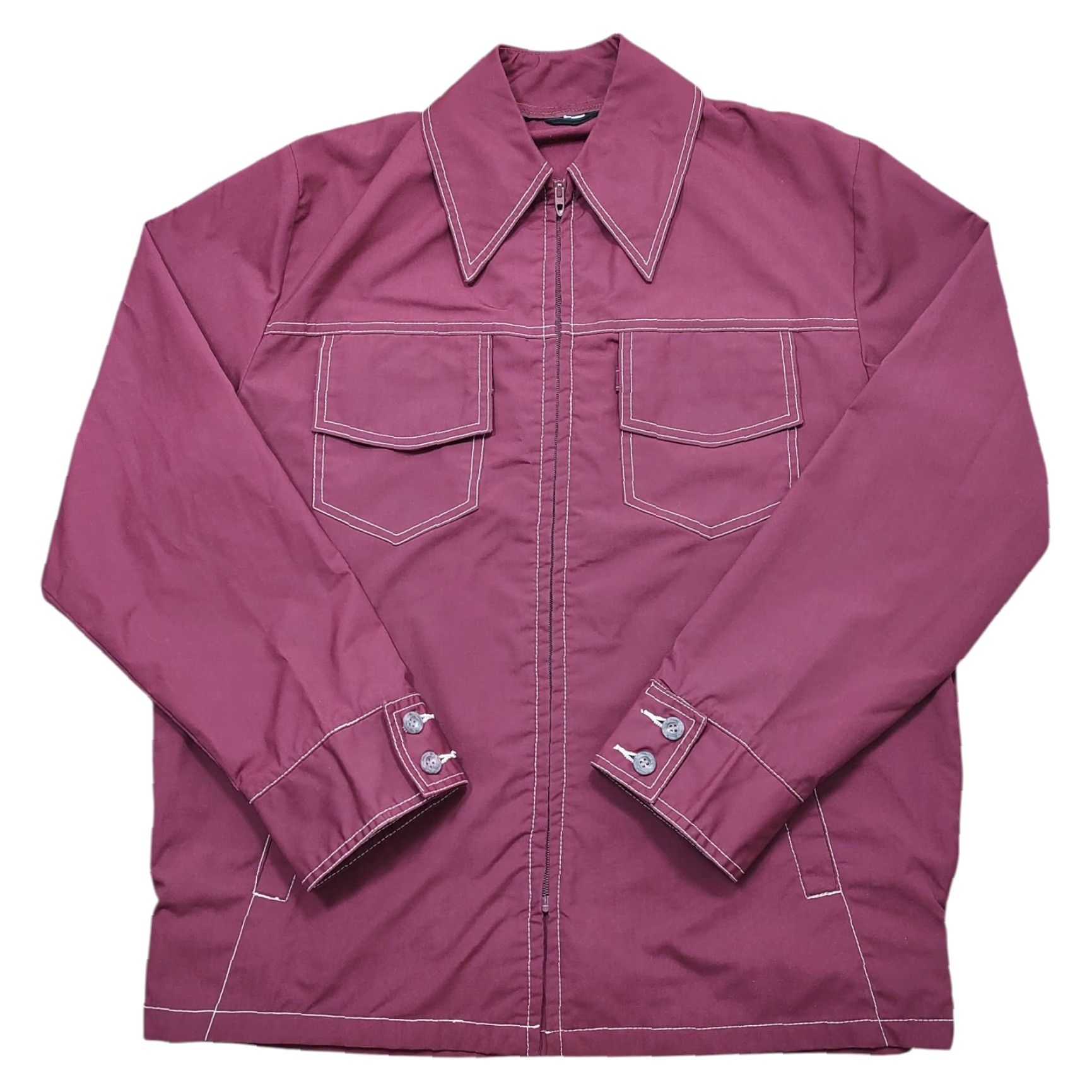 Vintage VINTAGE Desert Classic Gleneagles Full Zip Jacket Red Mens 40 Jacket 40 Jack Nicklaus Vintage 80s Retro Golf Winter Fall Spring Size US XXS / EU 40 - 2 Thumbnail