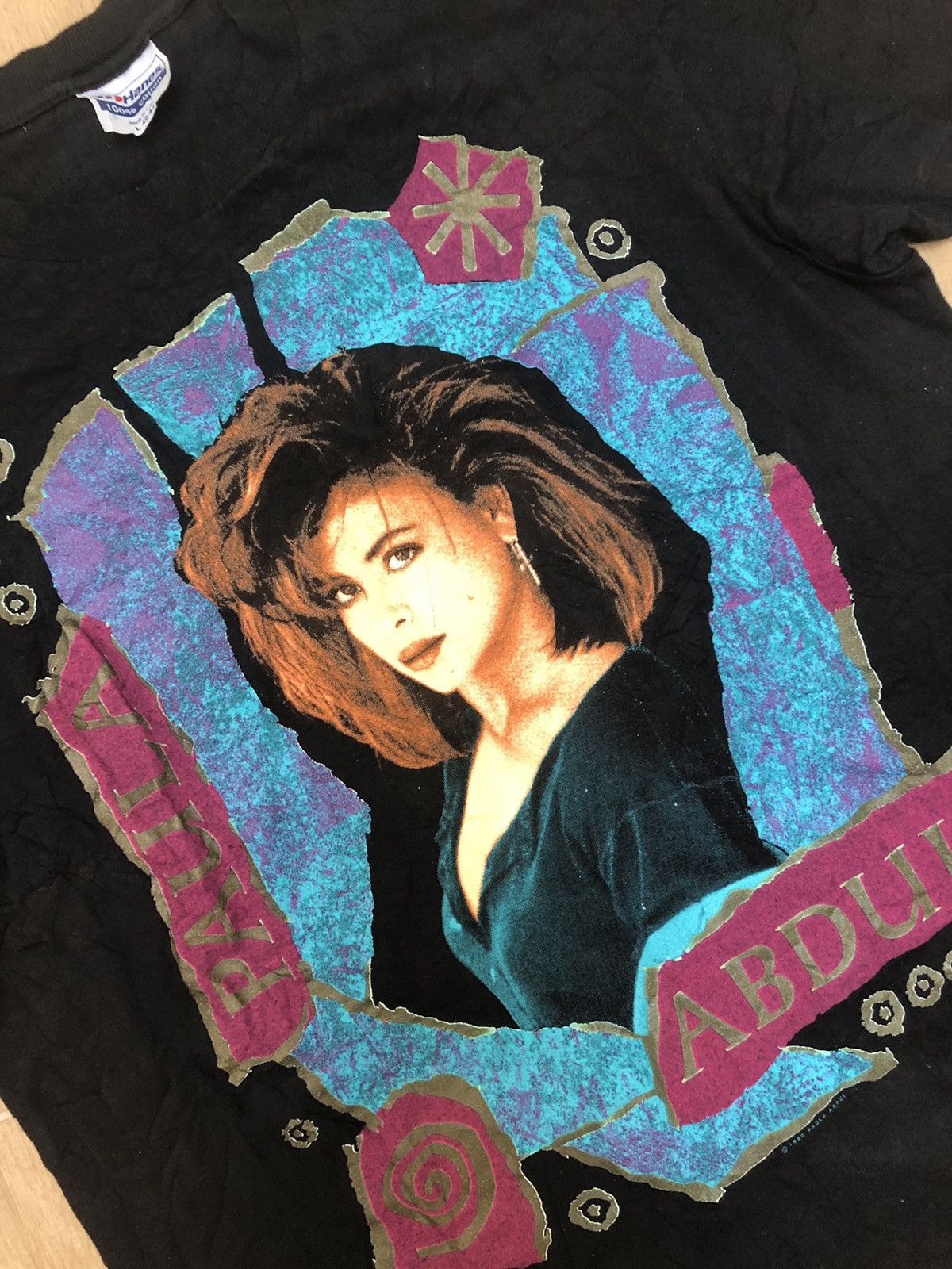 Band Tees 1990 PAULA ABDUL RAP TEE DOUBLE SIDED GRAPHIC BAND T-SHIRT Size US M / EU 48-50 / 2 - 2 Thumbnail