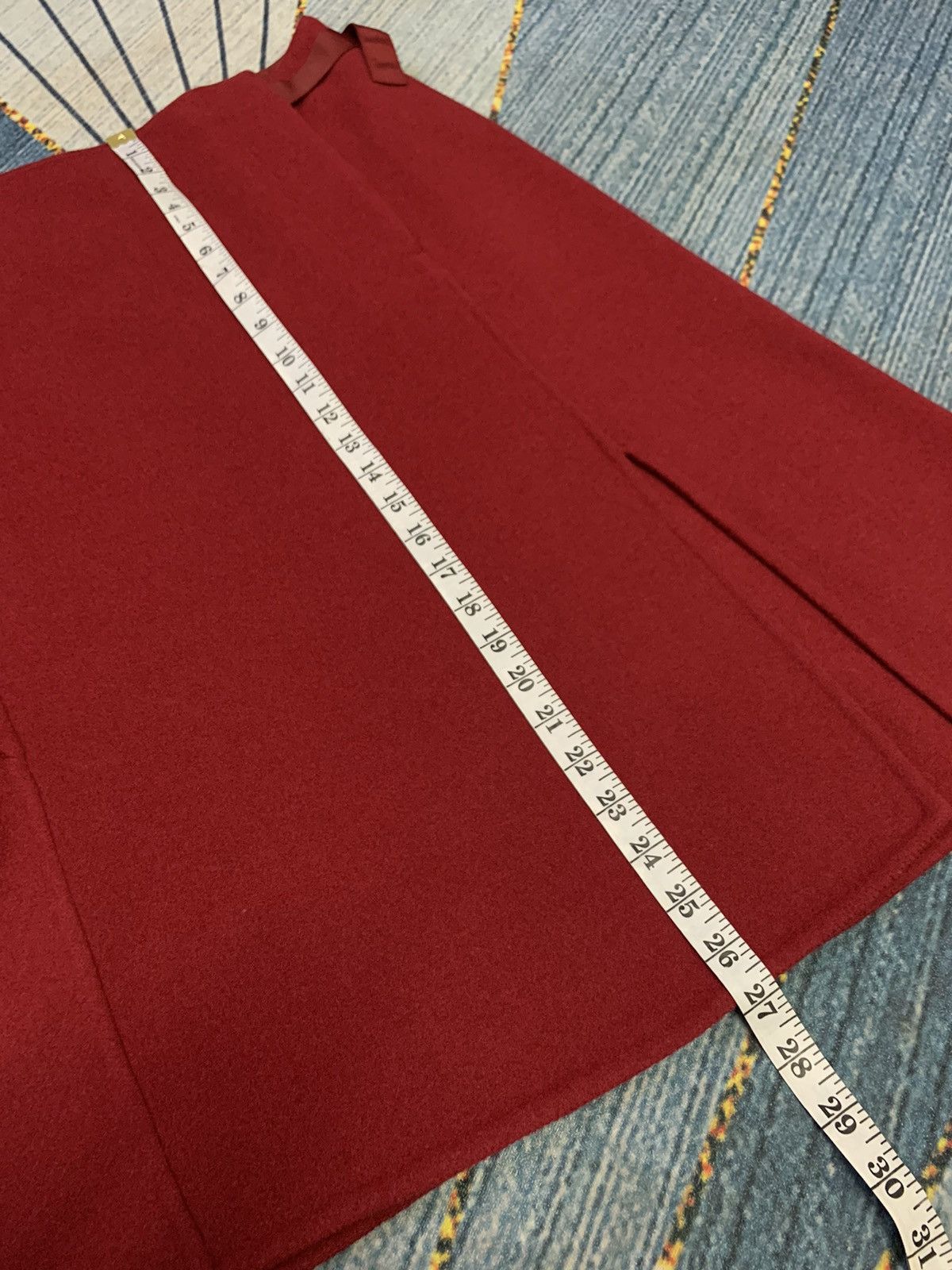 Jil Sander × Uniqlo UNIQLO x JIL SANDER +J Midi Skirt Red New Wool Blend Size 30" / US 8 / IT 44 - 17 Thumbnail