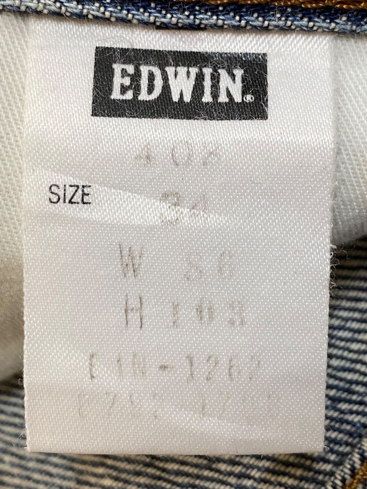 Edwin Vintage Japanese Edwin 403 Blue Wash Distressed Loose Jeans Size US 34 / EU 50 - 19 Thumbnail
