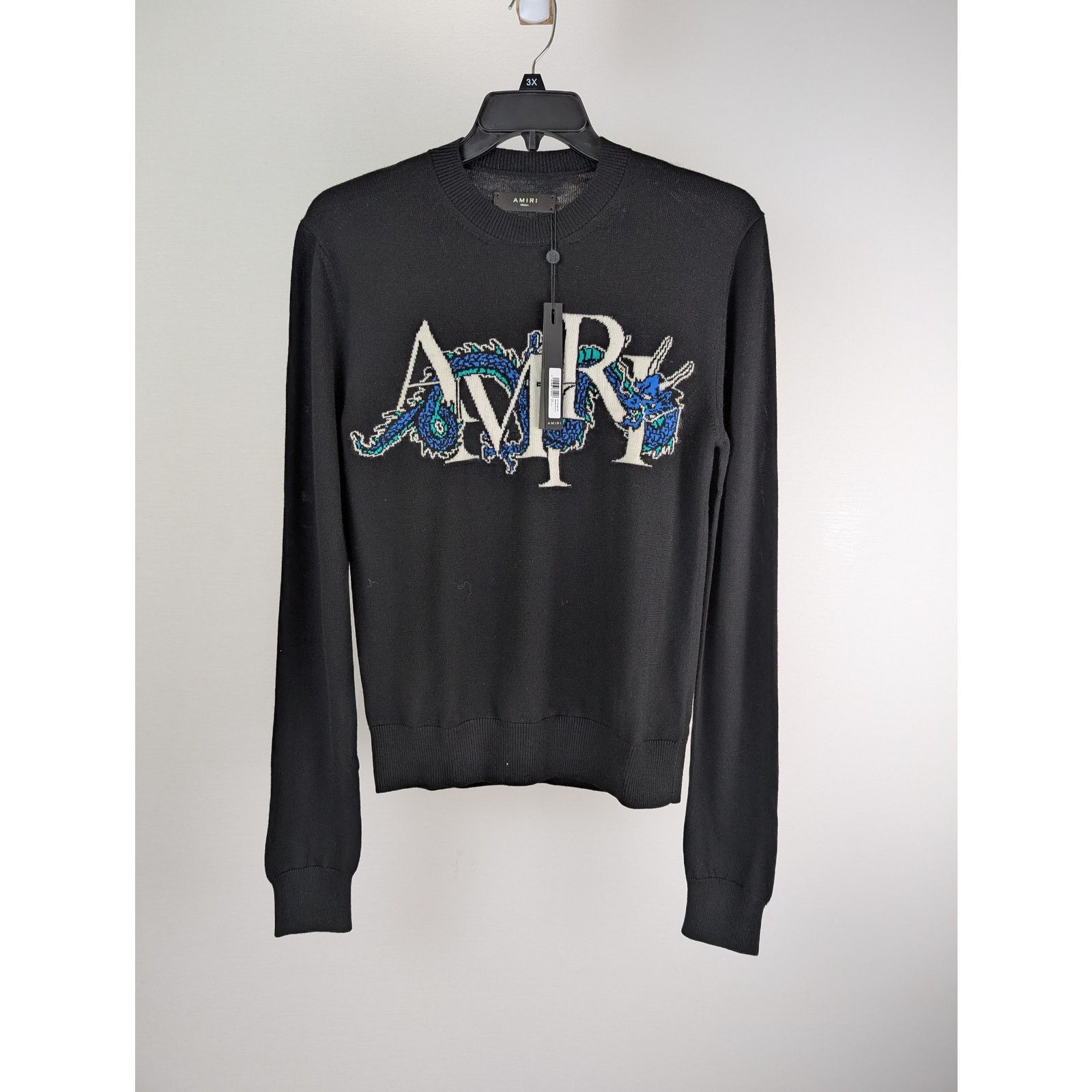 Amiri o1rshd1 CNY Dragon Crewneck Sweatshirt in Black Size US XL / EU 56 / 4 - 2 Thumbnail