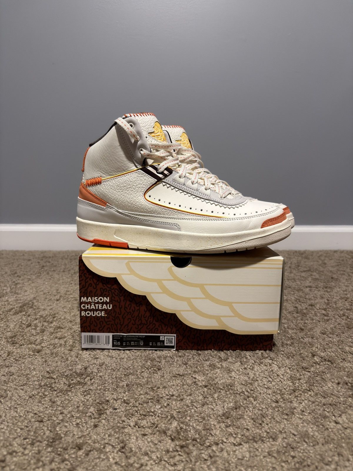 Jordan Brand 2022 Maison Chateau Rouge x Air Jordan 2 Size US 10.5 / EU 43-44 - 1 Thumbnail