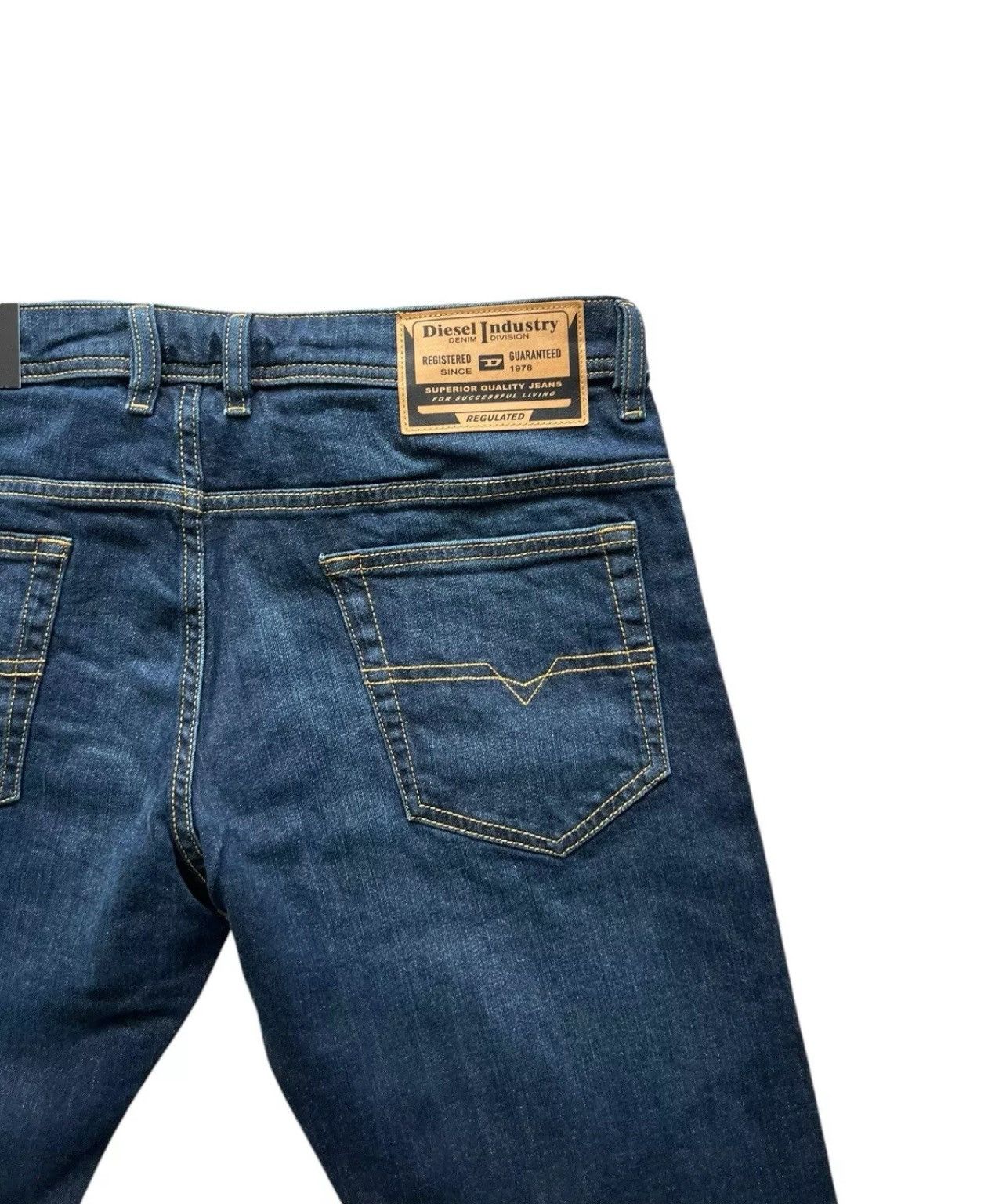 Diesel Diesel Mens Safado Straight Jeans RM065 Dark Blue Size 36/32 Size US 36 / EU 52 - 6 Thumbnail