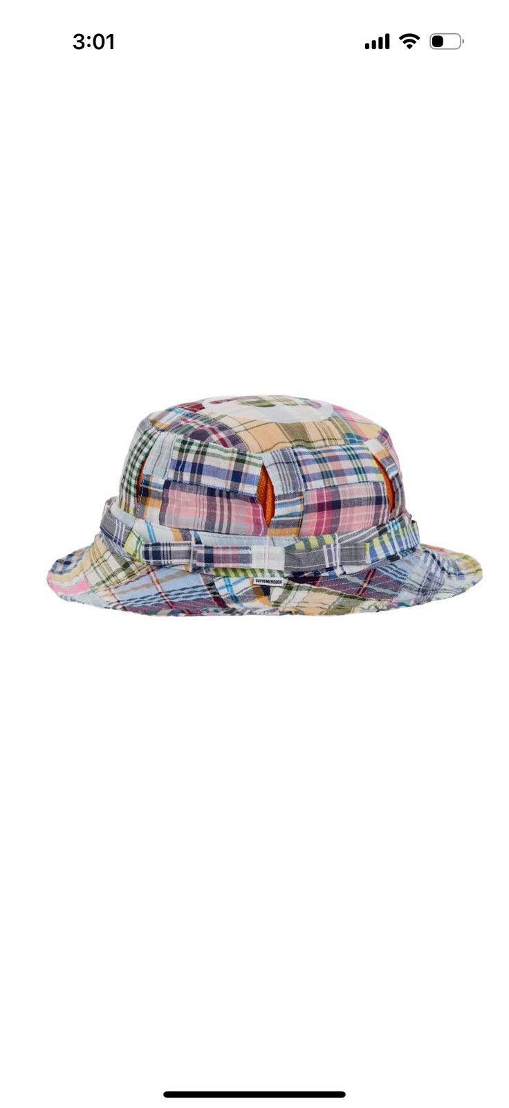 GOODENOUGH × Supreme Supreme GOODENOUGH Patchwork Crusher “Madras” Size ONE SIZE - 1 Thumbnail