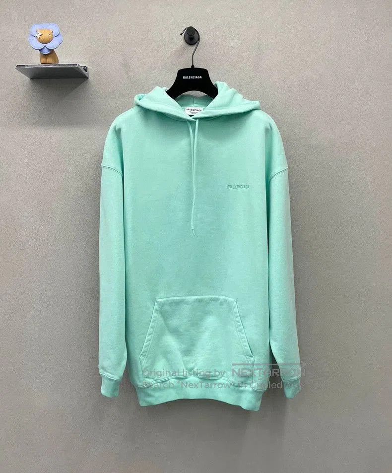 Balenciaga Balenciaga Mint Green Hoodie. Size US M / EU 48-50 / 2 - 1 Thumbnail