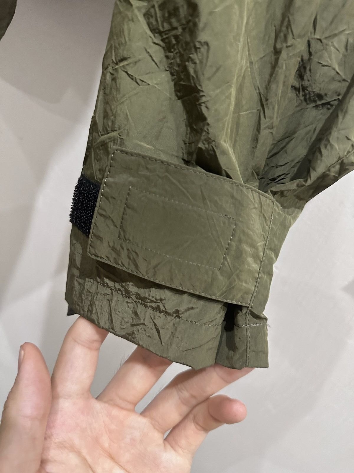 N.Hoolywood Metal Nylon Cropped Bomber Jacket Olive Size US L / EU 52-54 / 3 - 8 Thumbnail