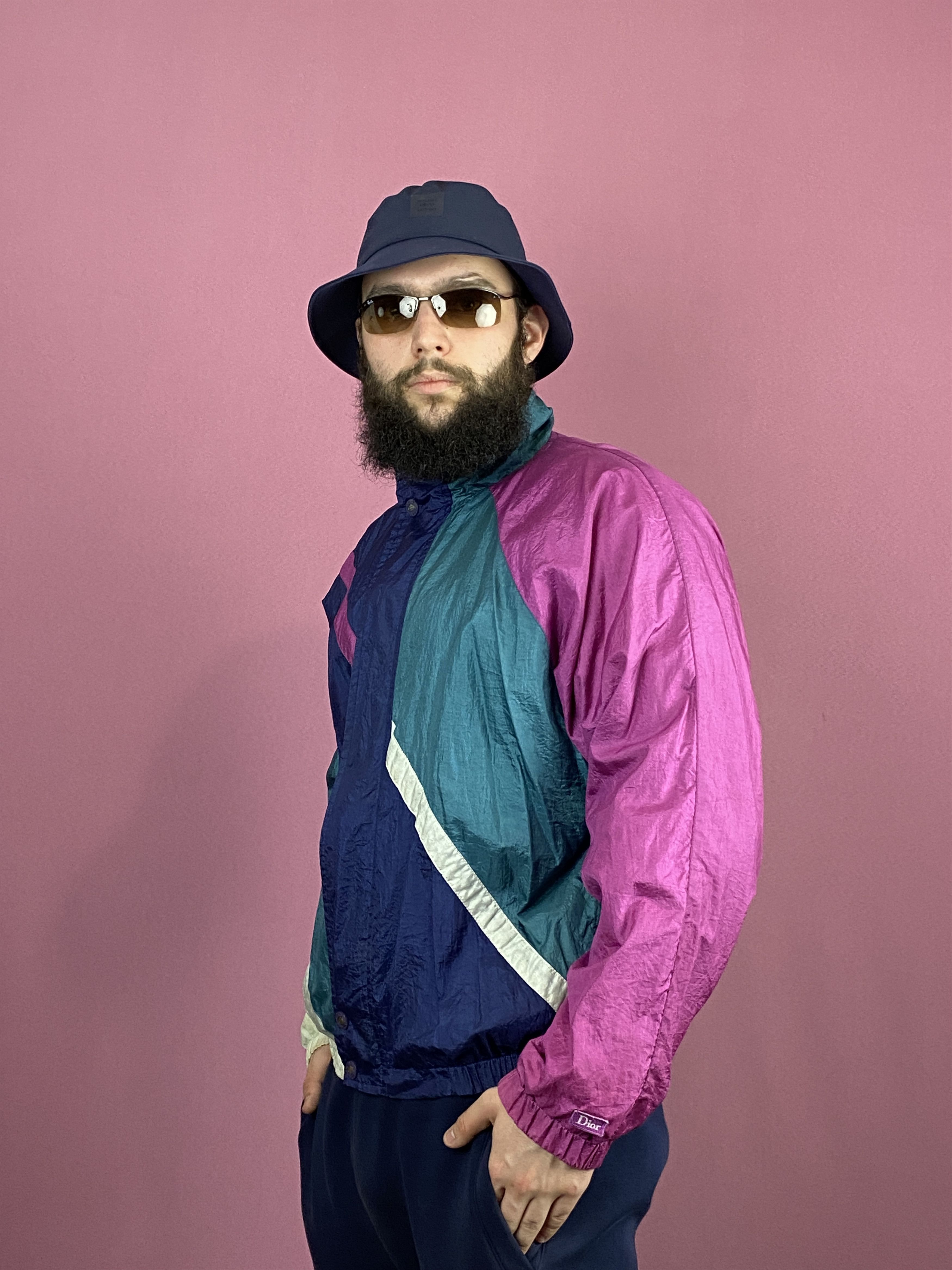 Christian Dior Monsieur × Dior × Vintage 90s Christian Dior Monsieur Vintage Men's Windbreaker Jacket Size US M / EU 48-50 / 2 - 2 Thumbnail