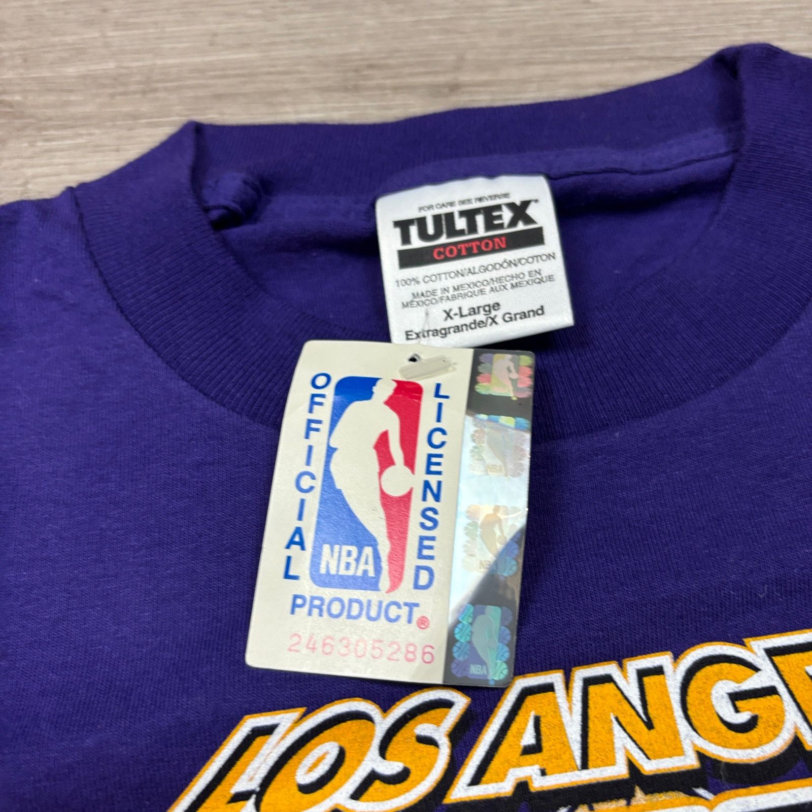 NBA × Tultex × Vintage NWT VTG Los Angeles Lakers NBA Finals 2000 Champion Shirt XL Size US XL / EU 56 / 4 - 8 Thumbnail