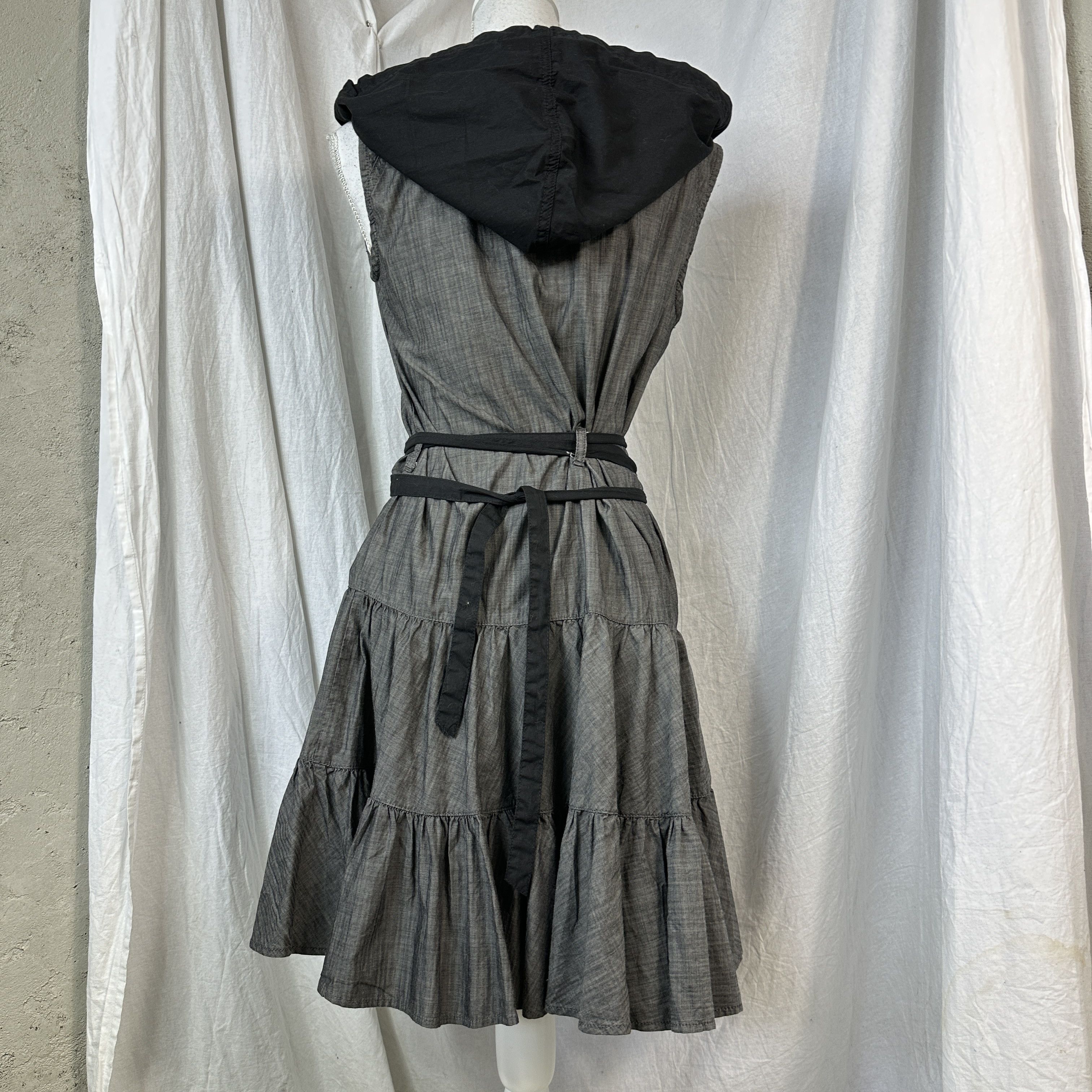 Diesel × Vintage Vintage Y2K Avant Garde Diesel Hoodie Dress Size M / US 6-8 / IT 42-44 - 4 Thumbnail