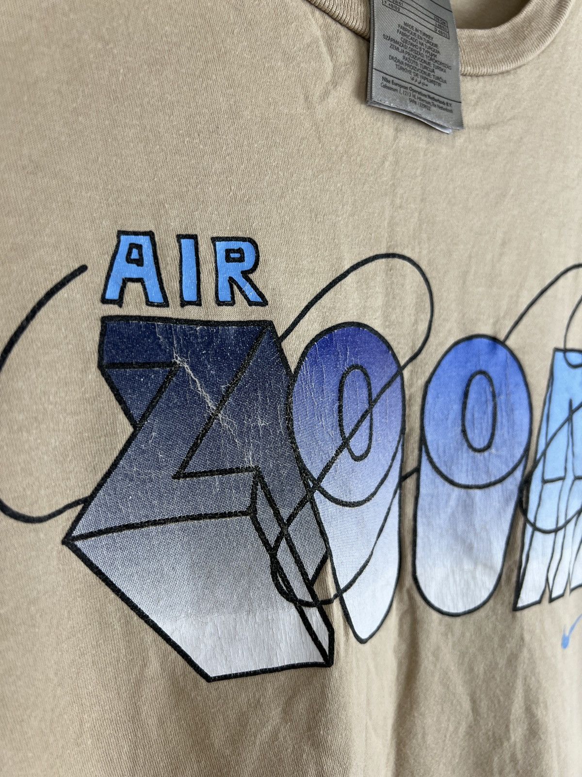 Nike × Vintage Rare Vintage T-Shirt Nike Air Zoom Small Swoosh Drill Y2K Size US M / EU 48-50 / 2 - 3 Thumbnail