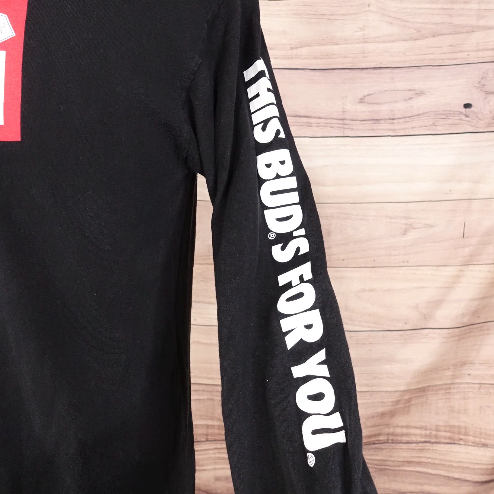 Huf HUF Budweiser Collab Streetwear Long Sleeve T-Shirt Black Medium Unisex Adults Size US M / EU 48-50 / 2 - 6 Thumbnail
