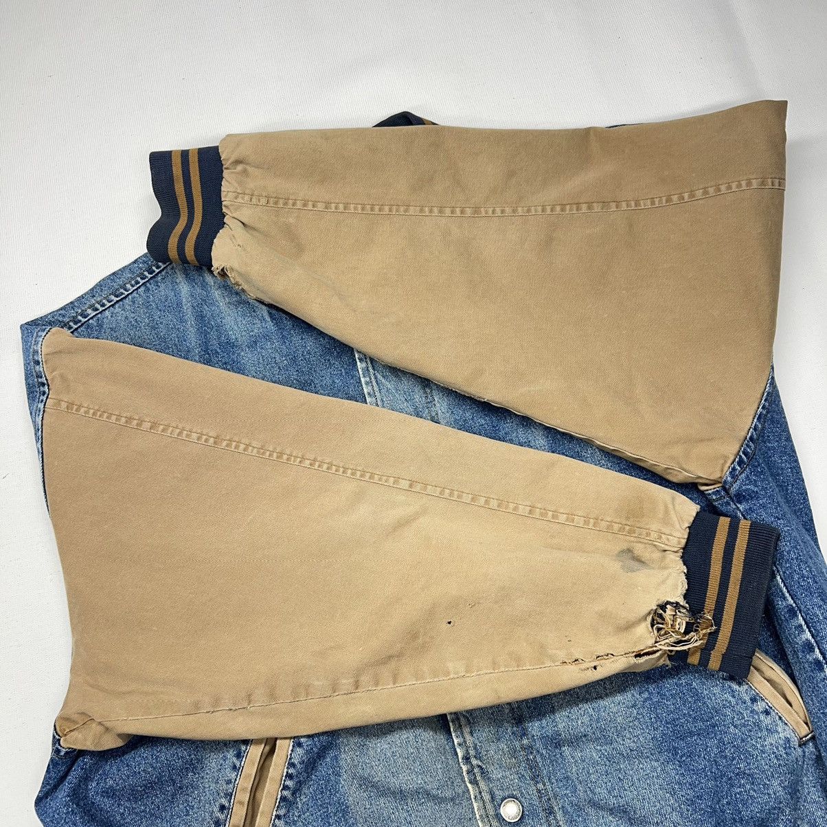 Dunbrooke × Vintage VTG Dunbrooke Denim Jacket Jersey State Police Jean Varsity Size US XXL / EU 58 / 5 - 8 Thumbnail