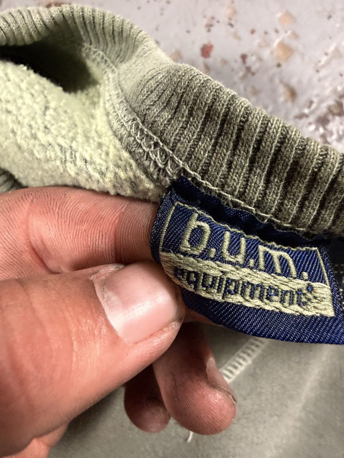 B.U.M Equipment Vintage B.U.M equipment Sea Foam Green Blank Crewneck Sweate Size US L / EU 52-54 / 3 - 5 Thumbnail