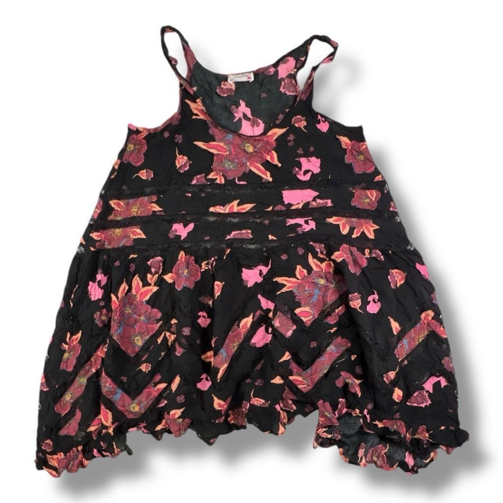 Free People Free People Trapeze Tunic Floral Lightweight Top Size Small Size S / US 4 / IT 40 - 2 Thumbnail
