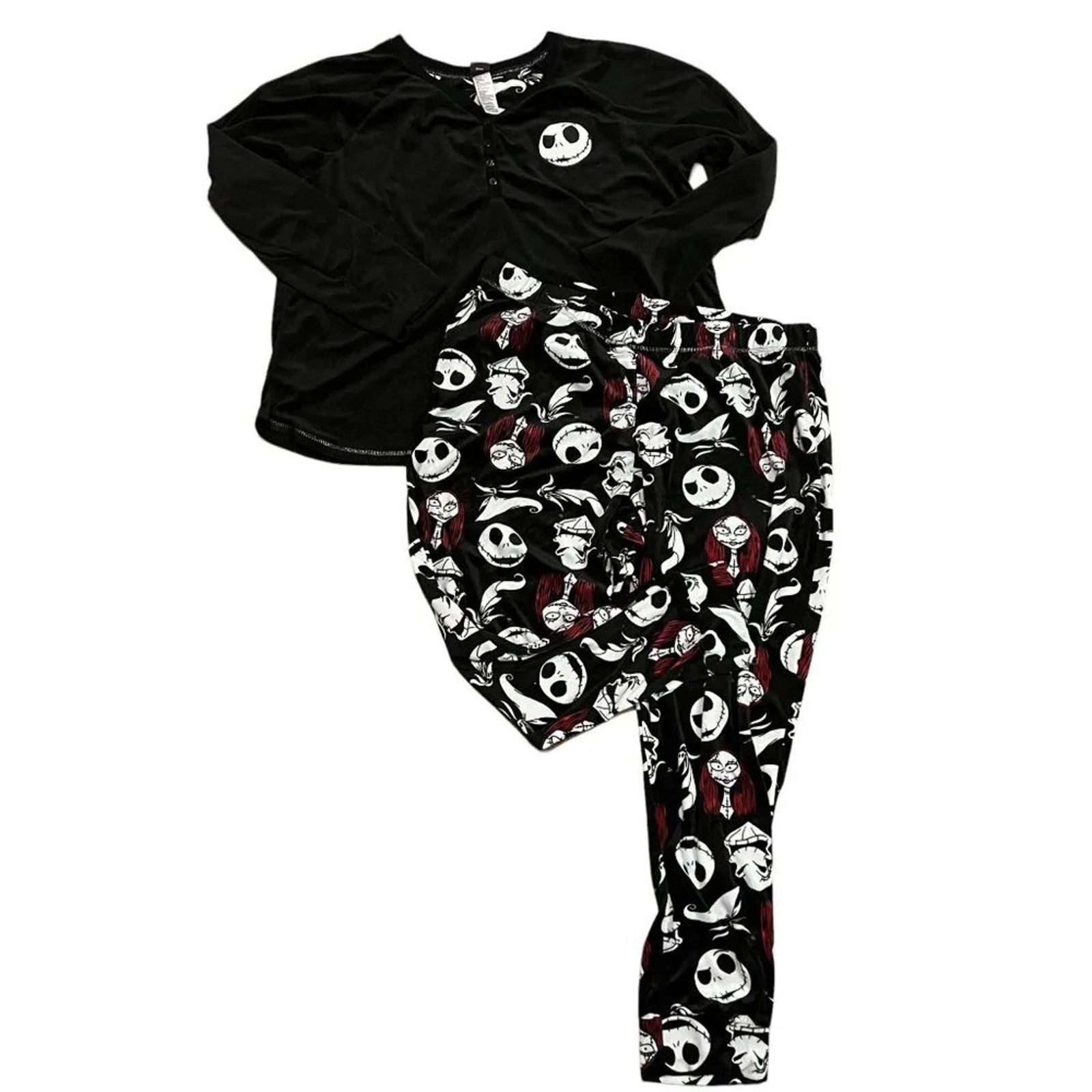Disney Disney Womens Plus Size Nightmare Before Christmas Pajama 2X Size ONE SIZE - 1 Thumbnail