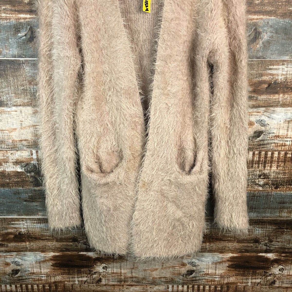 Vintage Actuel mohair shaggy fur Cardigan Knitwear #A1324 Size M / US 6-8 / IT 42-44 - 6 Thumbnail