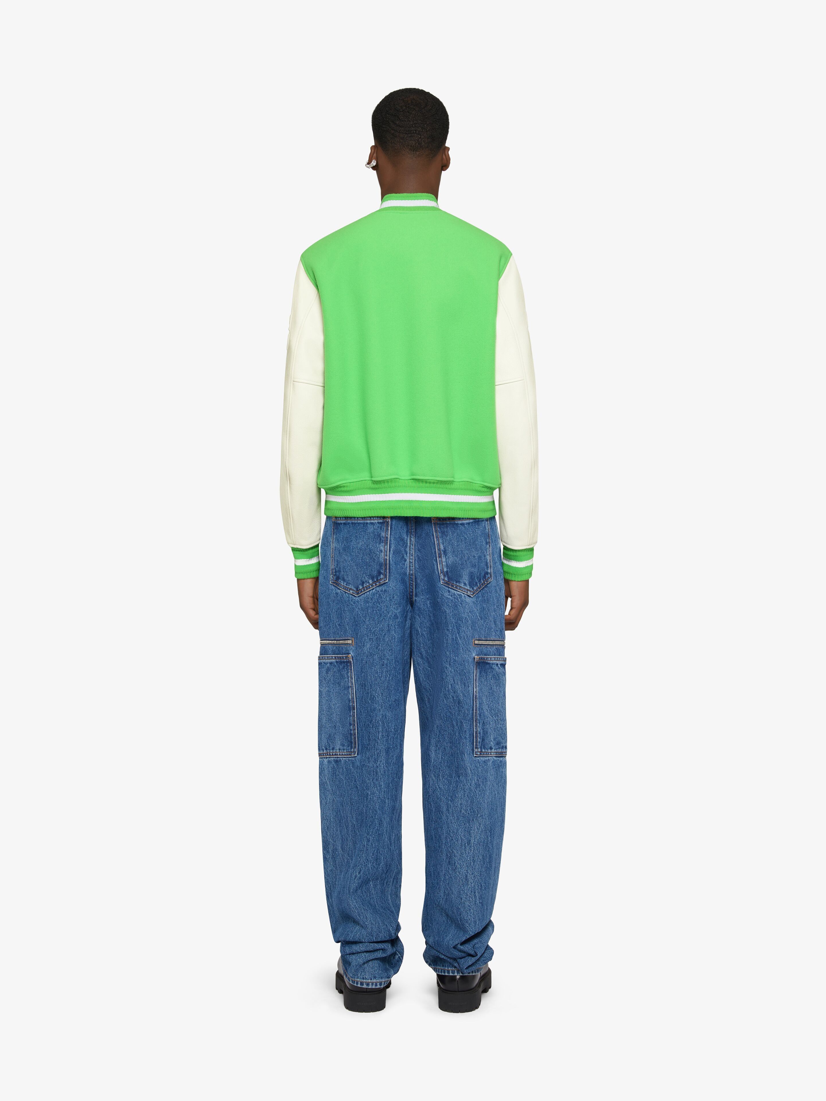 Givenchy o1w1db10325 Mix Material Varsity in Bright Green Size US XS / EU 42 / 0 - 5 Thumbnail