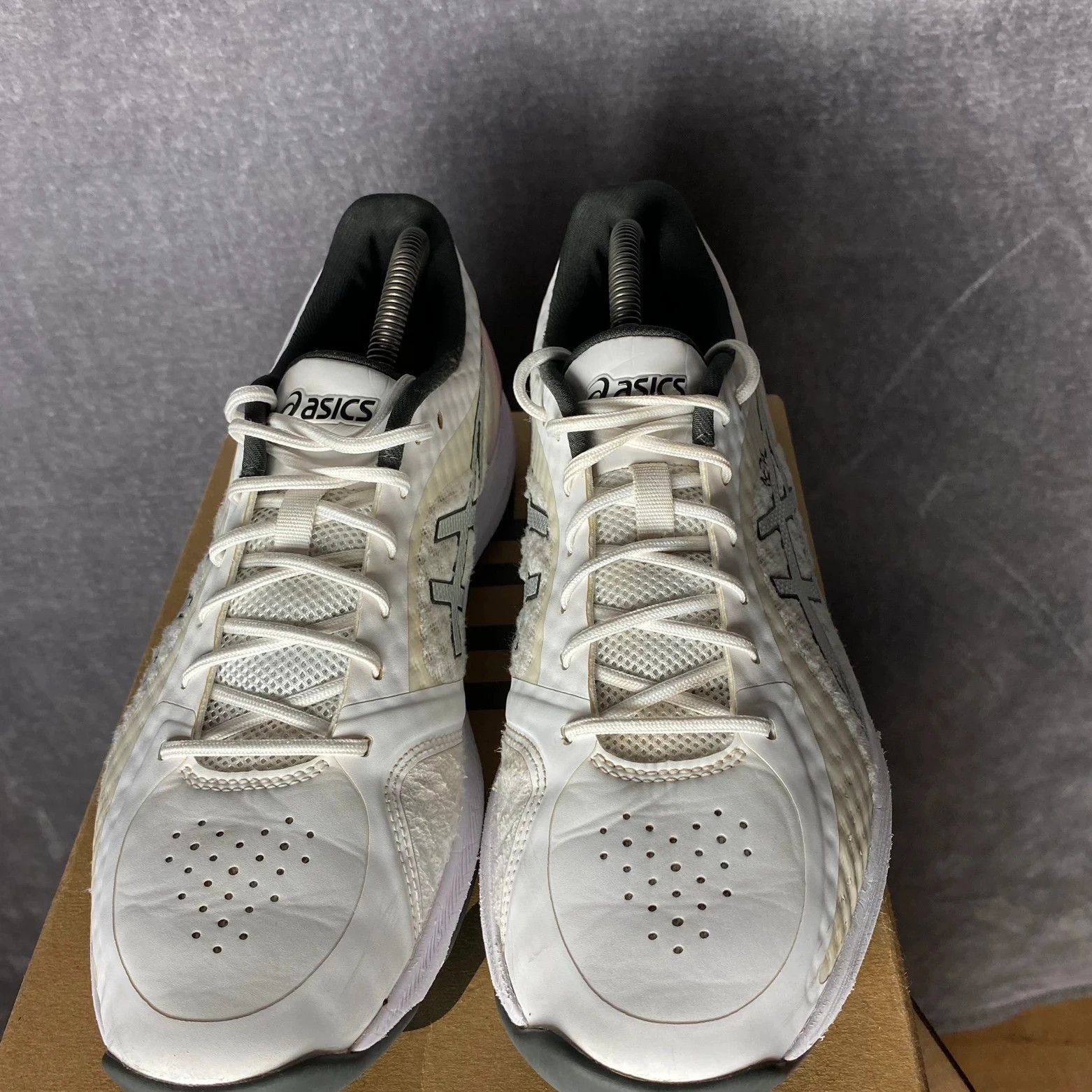 Asics Asics Netburner Super FF tennis shoes white pink Size US 12 / IT 42 - 6 Thumbnail