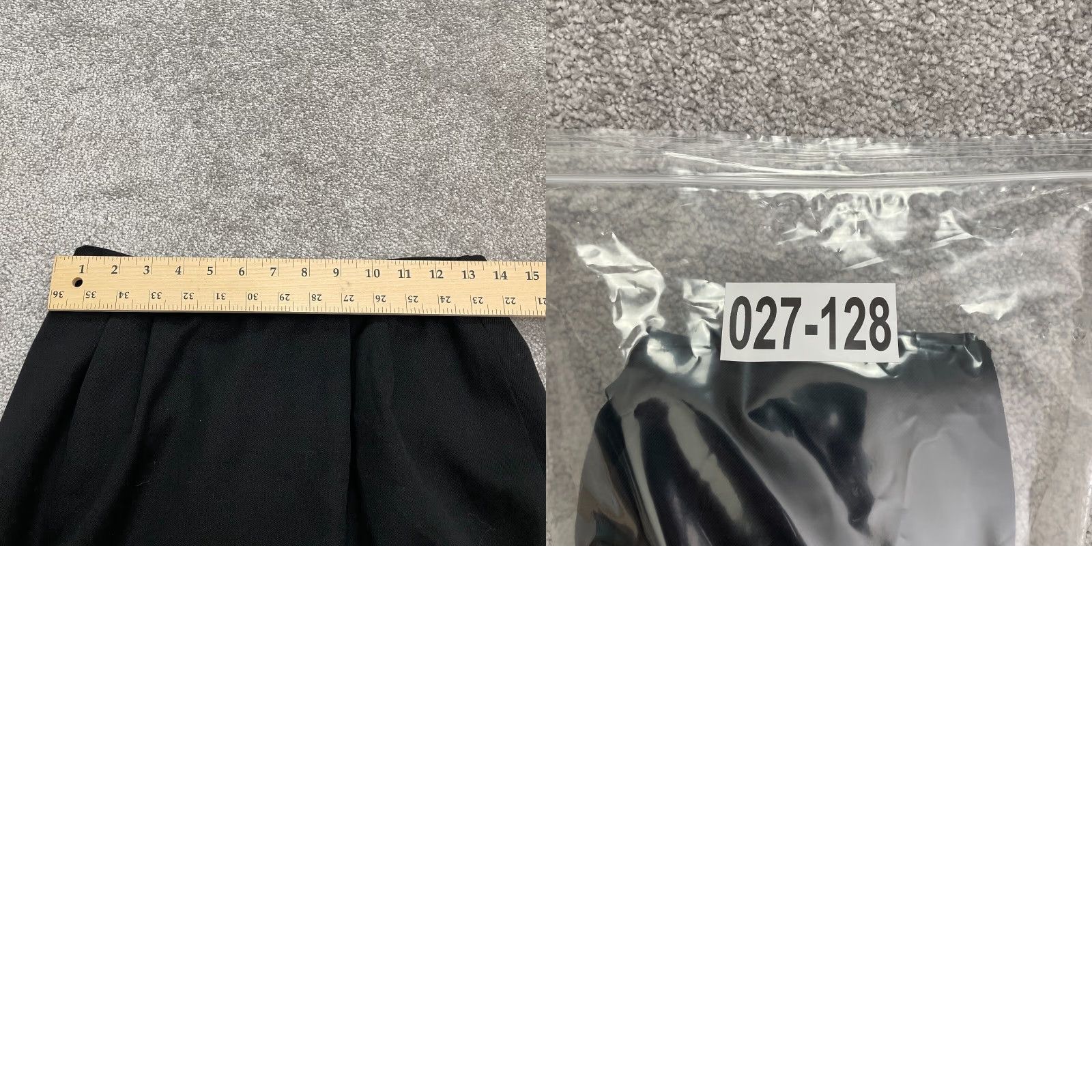 Lands' End Lands' End Wool Midi Skirt Womens 8 Regular Black Back Slit Workwear Size 30" / US 8 / IT 44 - 8 Thumbnail